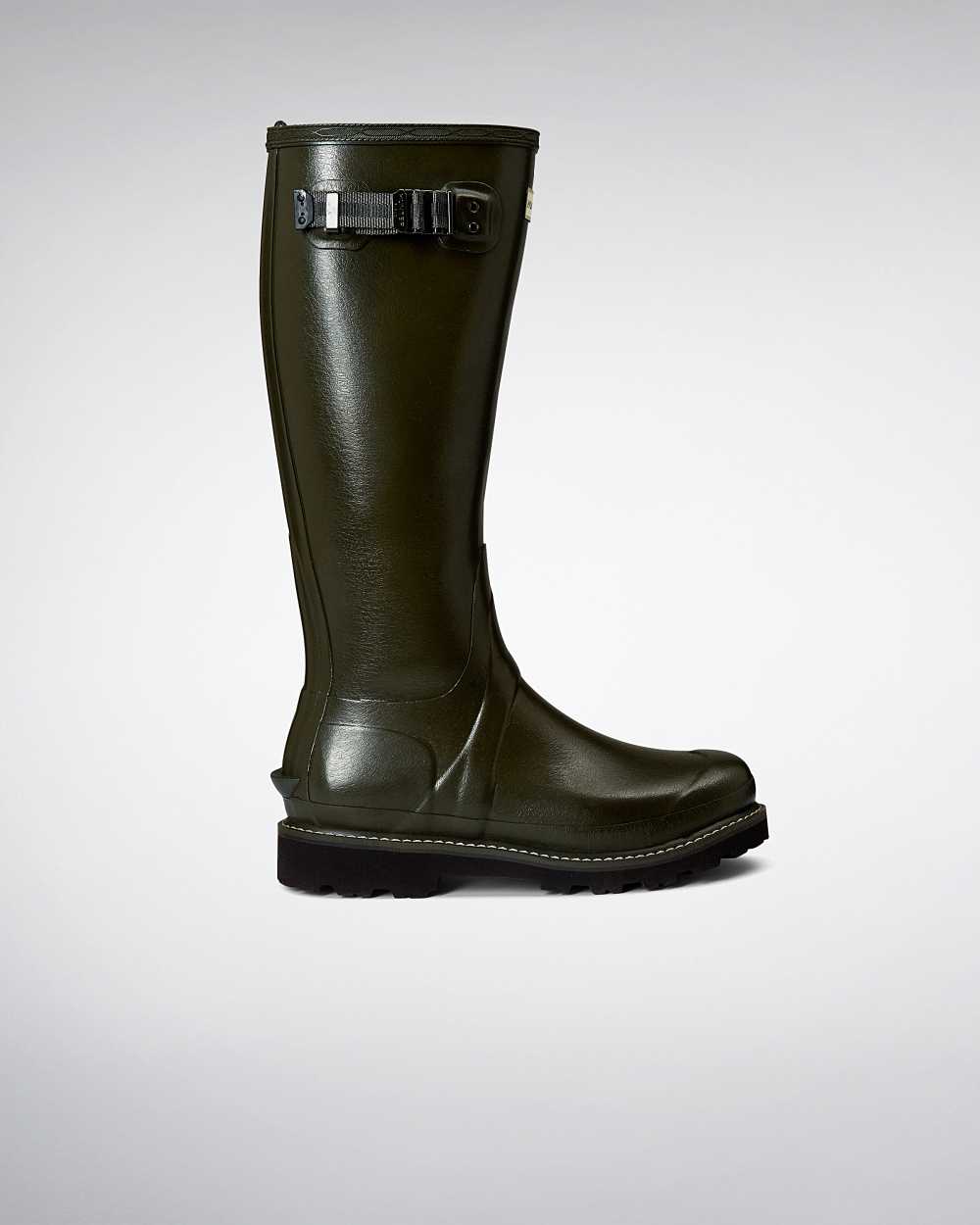 Hunter Balmoral Poly-lined Women's Rain Boots NZ-56684G Dark Olive